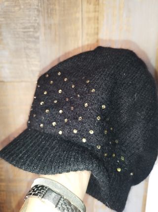 Gorro y bufanda lana - burdeos 