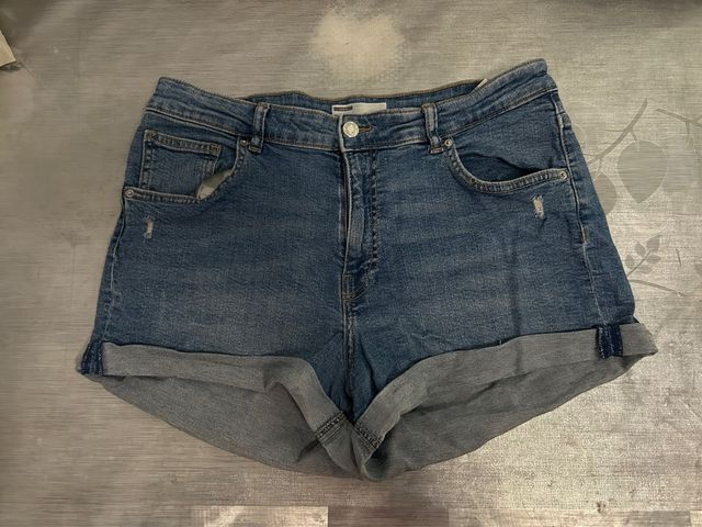 Pantalon corto vaquero azul