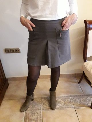 Minifalda color topo Zara - Talla S