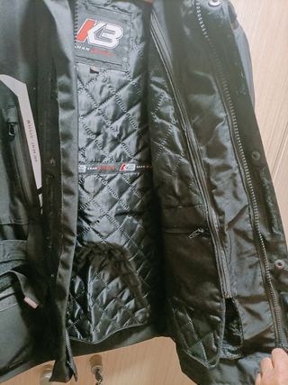Chaqueta moto K3B negra L