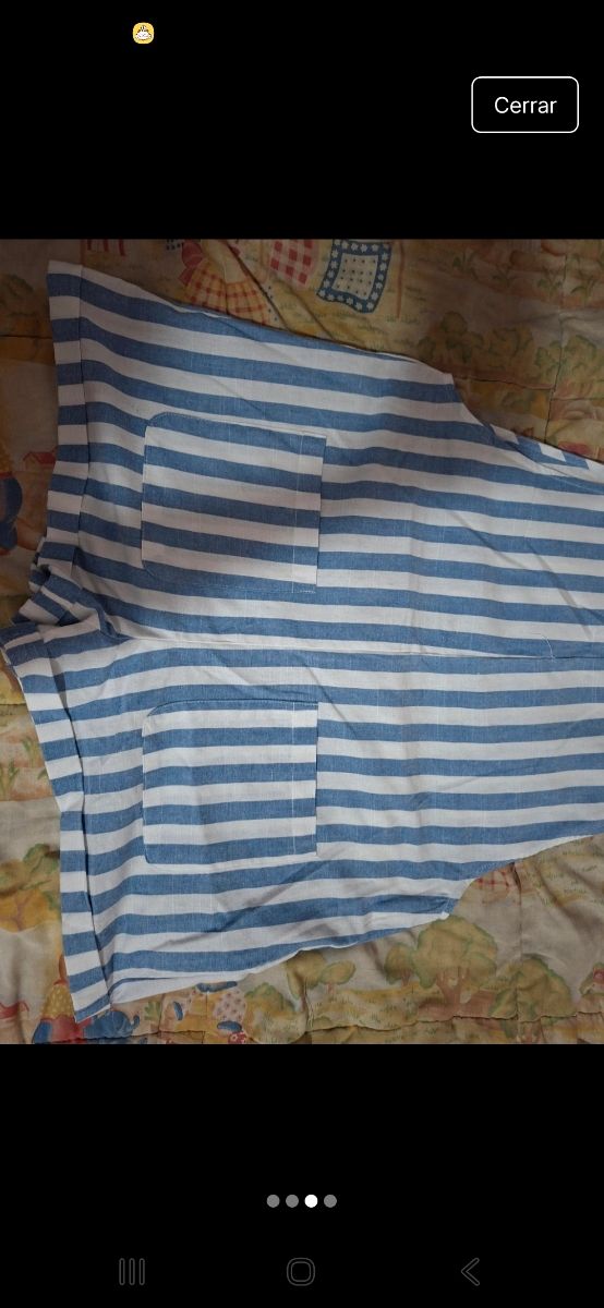 Mono rayas Shein azul