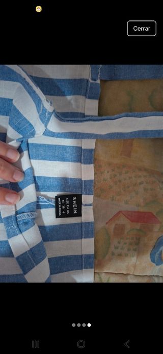 Mono rayas Shein azul