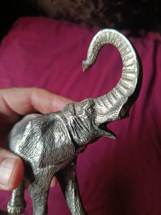 Escultura metal elefante 