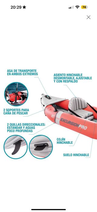 Kayak Intex K1 Excursion Pro