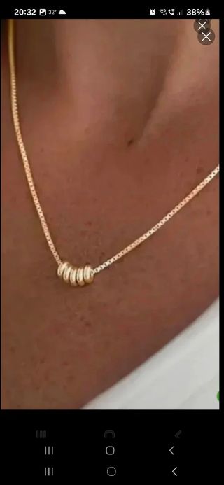 Gargantilla bañada oro - Collar dorado