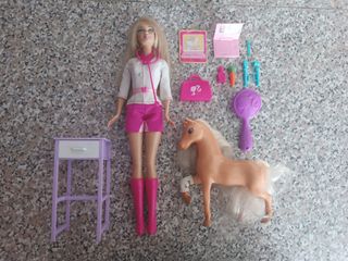 Muñeca Barbie Yo Puedo Ser Veterinaria Ecuestre