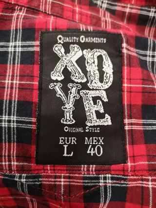 Camisa cuadros XDYE (Pull&Bear). Talla L