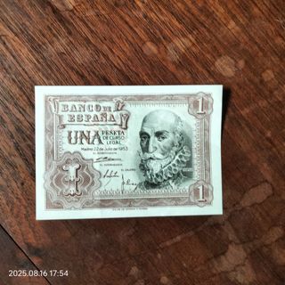 Billete 1 peseta España 1953