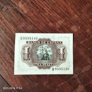 Billete 1 peseta España 1953