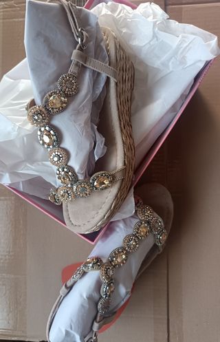 Sandalias cuña mujer talla 39