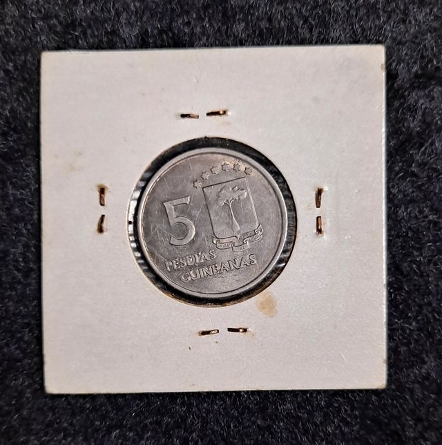 Moneda 5 Pesetas Guinea Ecuatorial 1969
