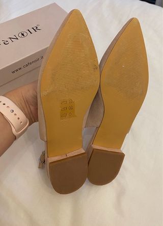 Zapatos CafeNoir beige,talla 38