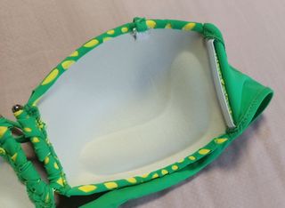 Bikini top - Verde & Amarillo - Talla G