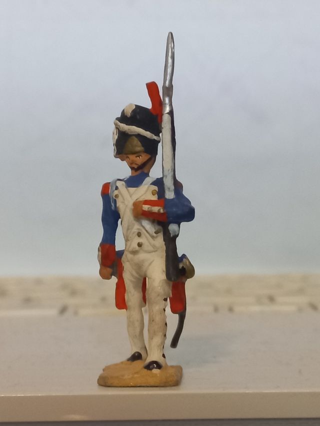 4 Soldados NAPOLEON Plomo GRANADEROS sobre 1910