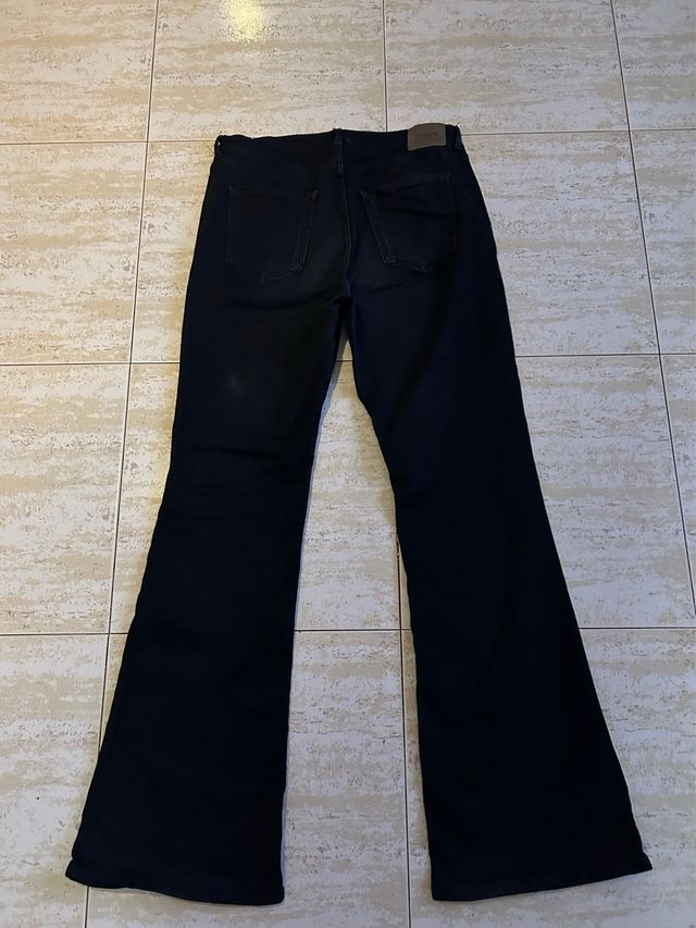 Pantalones Vaqueros Campana Negros