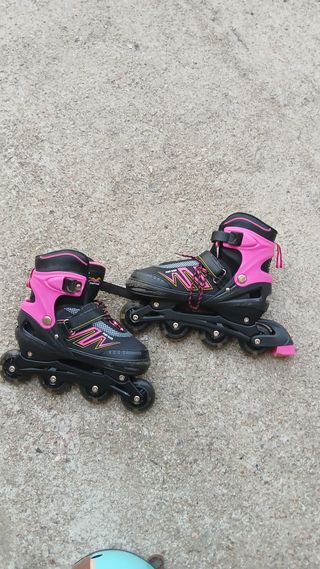 Patines, casco y protecciones