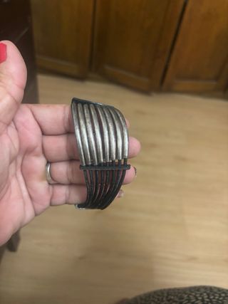 Pulsera unode50 - Negra y Plata