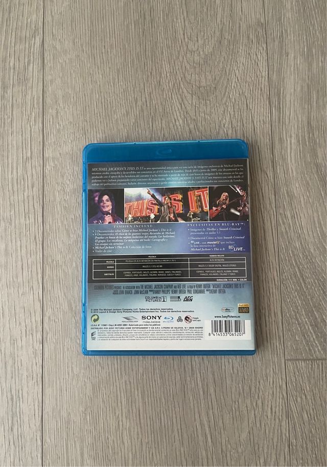 Blu-ray Michael Jackson's This Is It