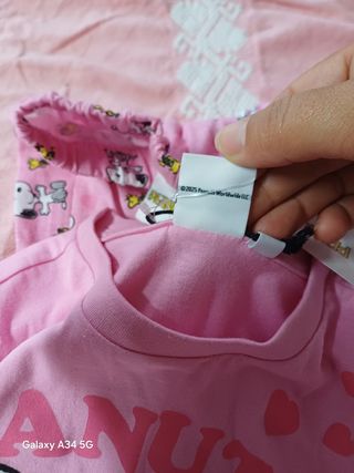 Pigiama Peanuts bimba 5-6 anni