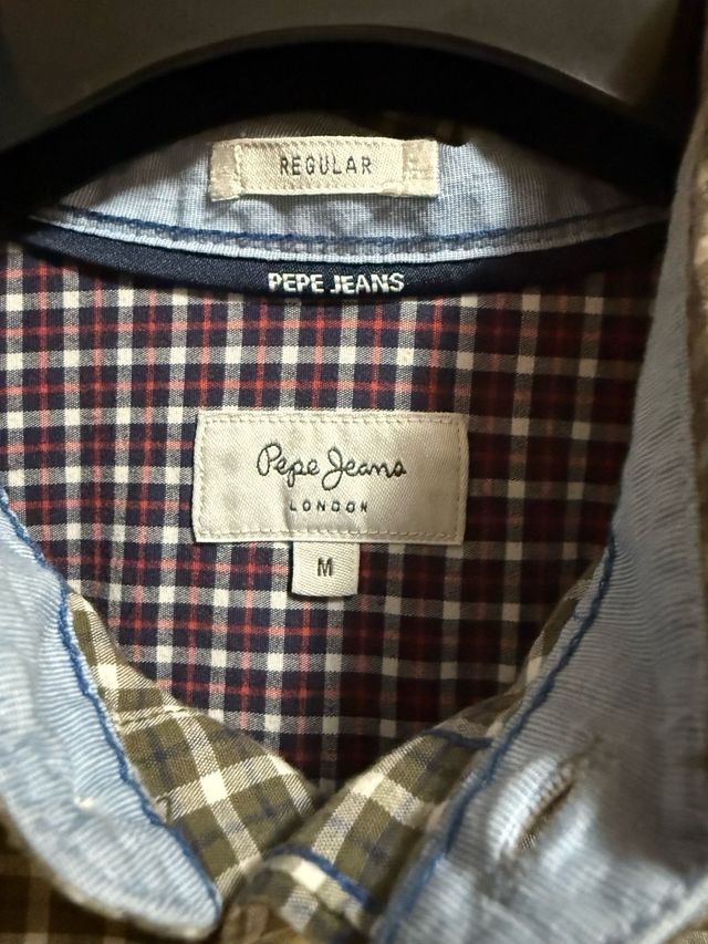 Camicia Uomo Scozzese Marrone