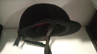 Casco hípica terciopelo negro niña/niño