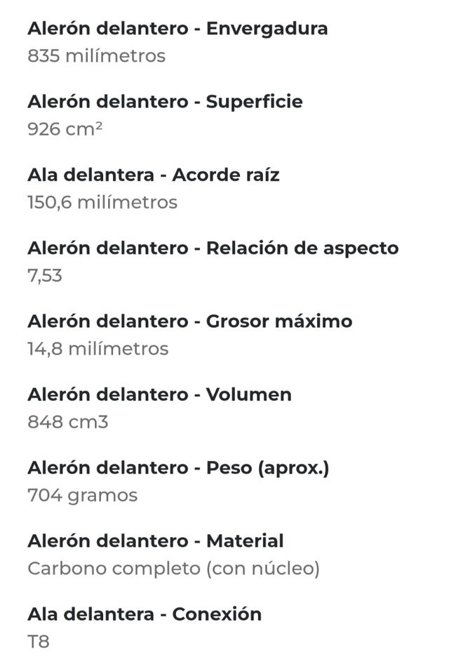 Sabfoil wing foil Onda 835 