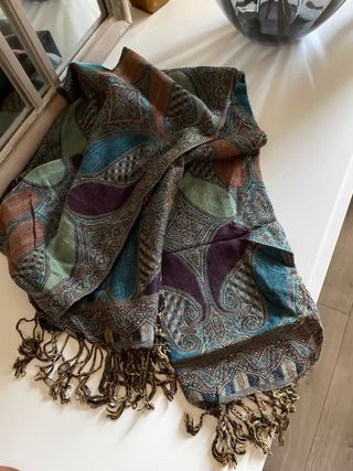 Bufanda paisley multicolor