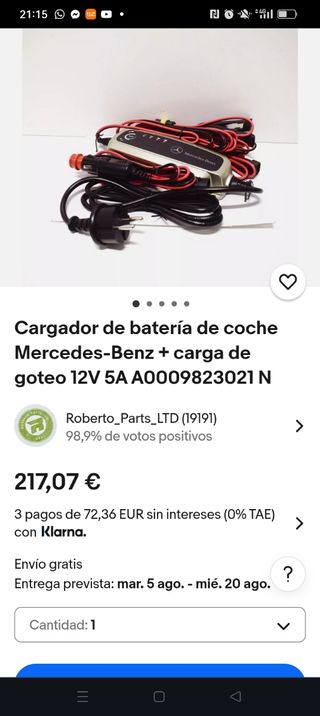 Cargador Mercedes-Benz