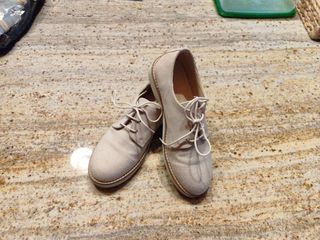 Zapatos comunión-ceremonia niño beige talla 35