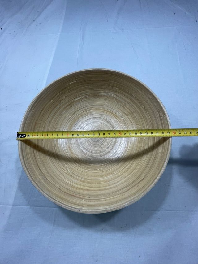 Ensaladeras bambú - Beige y verde