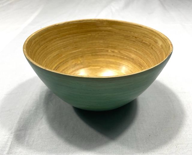 Ensaladeras bambú - Beige y verde