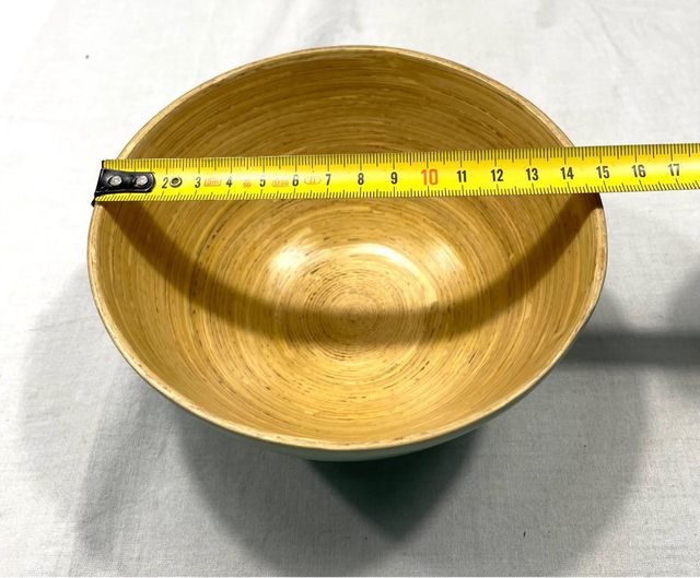 Ensaladeras bambú - Beige y verde