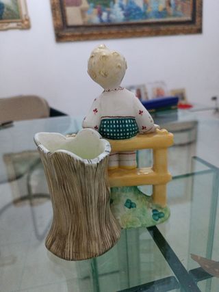 Statuetta bimbo ceramica vintage