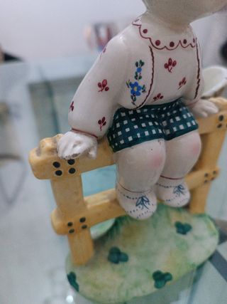 Statuetta bimbo ceramica vintage
