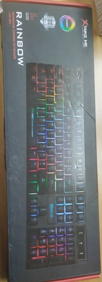 Teclado gaming XTRIKE ME Rainbow