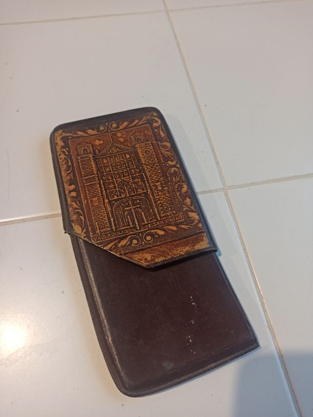 Pitillera piel años 50 - Valladolid