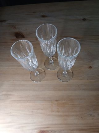 3 Copas Cristal - Elegantes Vasos