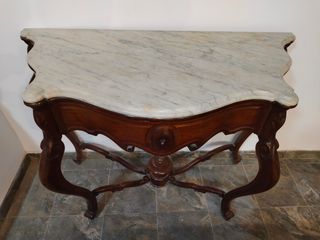 Mesa consola antigua de mármol