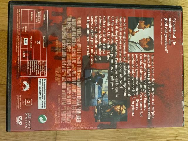 Peligro Inminente - Harrison Ford DVD