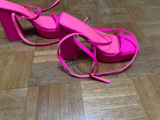 Sandalias plataforma rosa