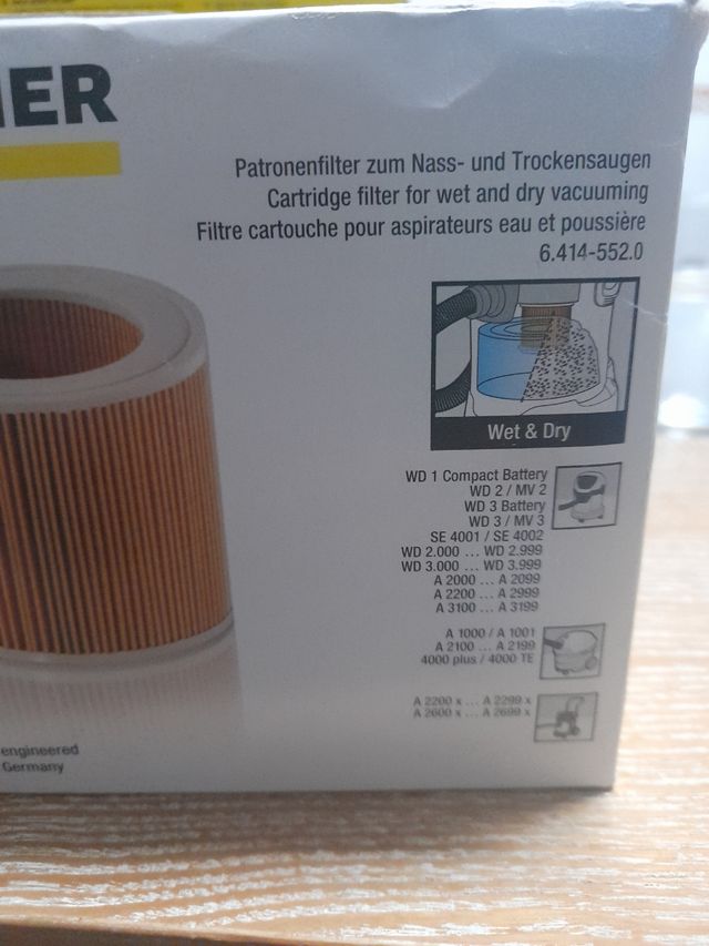 Filtro aspiradora Kärcher