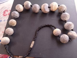 Collar de Coral - Gris y Azul