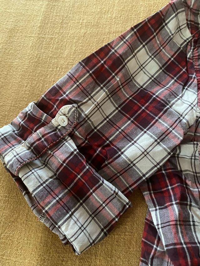 Camisa cuadros ,femenina, S-M