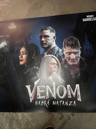 Cartel cine Marvel Venom: Habrá Matanza