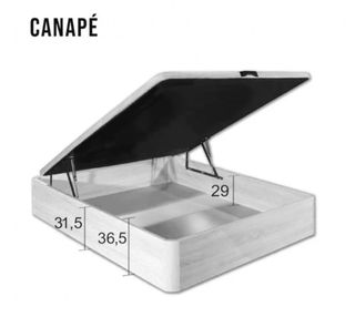 Canapé abatible madera 90x190