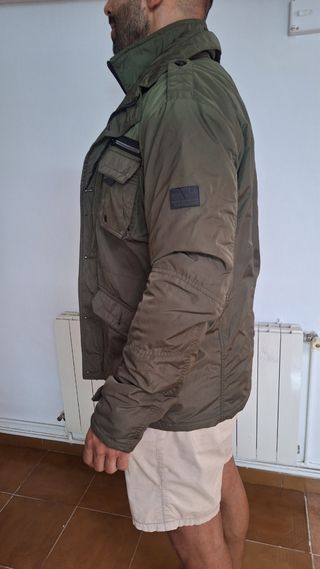 Abrigo Cazadora verde militar hombre Nueva