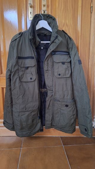 Abrigo Cazadora verde militar hombre Nueva