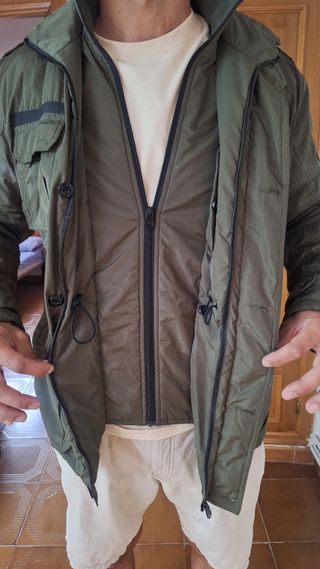 Abrigo Cazadora verde militar hombre Nueva