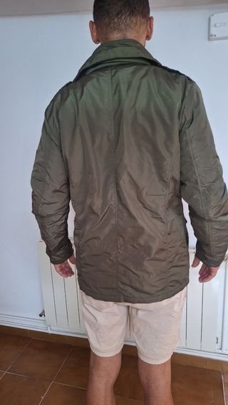 Abrigo Cazadora verde militar hombre Nueva