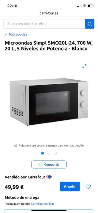 Microondas Simpl SMG20L-24 700W